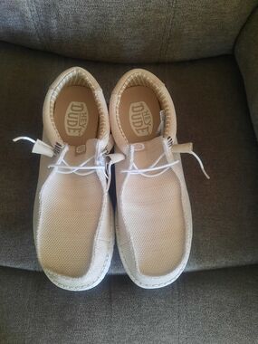 Hey Dude Men's Slip-On Loafers in Light Beige